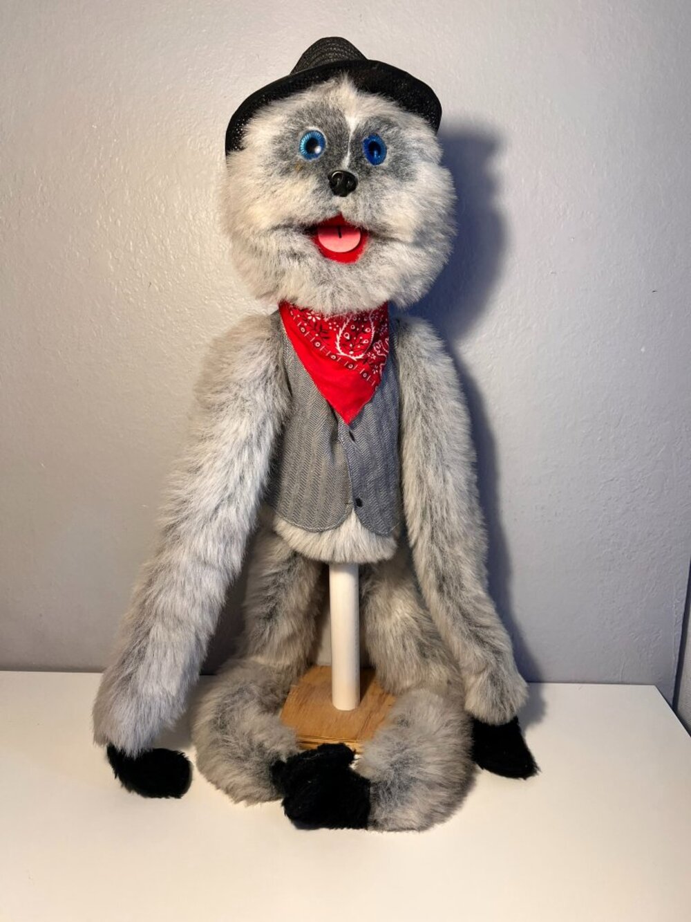 Vintage 1988 Wynn Miller Mopkins Wrap Around Full Body Hand Puppet Toy